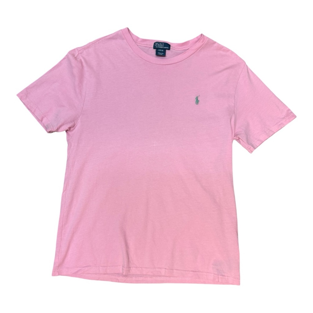 Polo Ralph Lauren Pink Tee Shirt Cotton L 14-16 Womens Small Cotton Casual